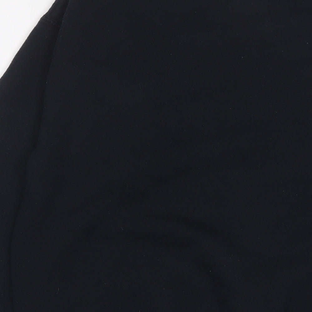 Reasons Womens Black Cotton Pullover Sweatshirt Size S Pullover