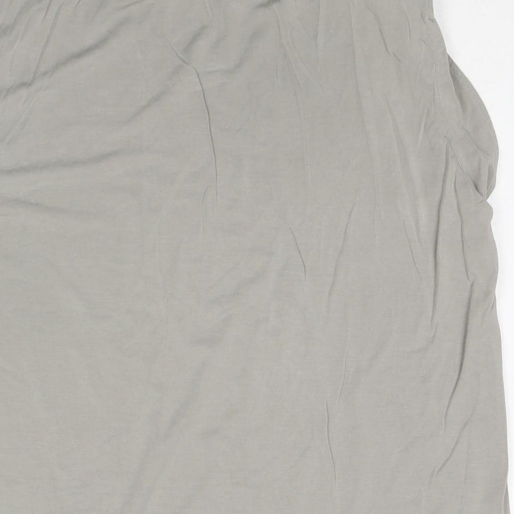 Madeline Womens Grey Viscose Basic Tank Size 18 Round Neck - Shoulder Pads
