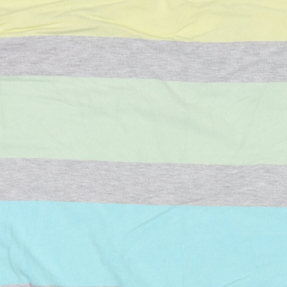 Capsule Womens Multicoloured V-Neck Striped Polyester Pullover Jumper One Size