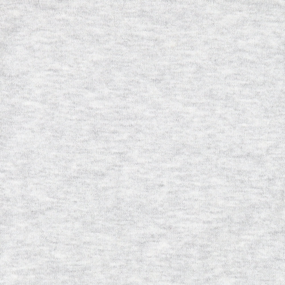 Oasis Womens Grey Mock Neck Geometric Acrylic Pullover Jumper Size S
