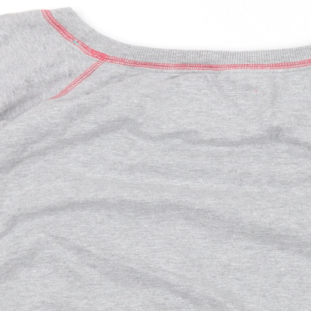 Debenhams Womens Grey Cotton Pullover Sweatshirt Size 14 Pullover