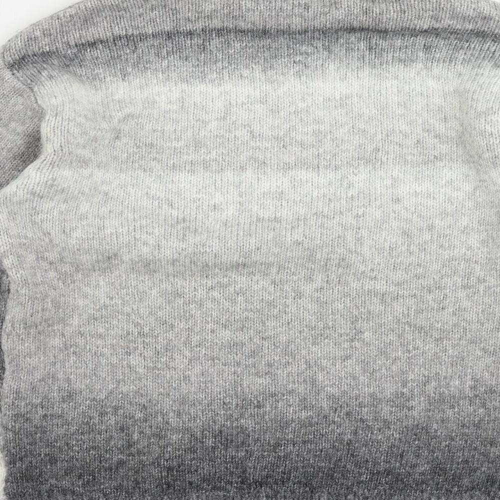 Marks & Spencer Womens Grey Roll Neck Acrylic Pullover Jumper Size S