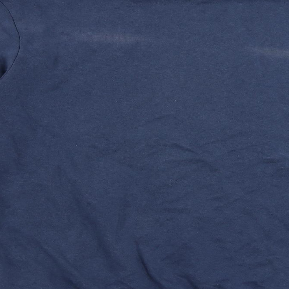 H&M Mens Blue Cotton Pullover Sweatshirt Size L
