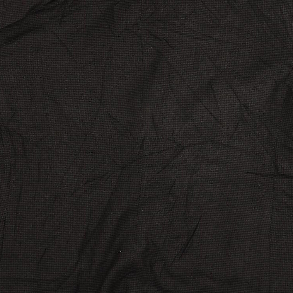 Marks & Spencer Mens Brown Geometric Linen Jacket Suit Jacket Size 42 Regular