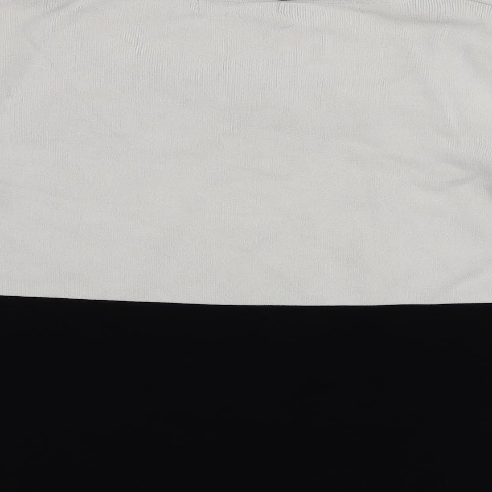 Sky Womens White Square Neck Viscose Pullover Jumper Size S - Beaded