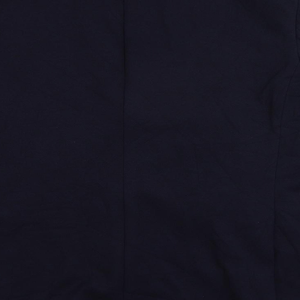 Marks & Spencer Mens Blue Polyamide Jacket Suit Jacket Size 44 Regular