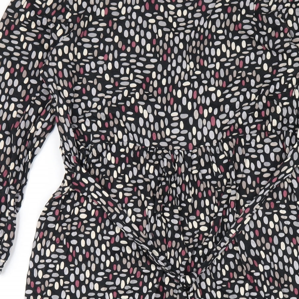 Great Plains Womens Multicoloured Geometric Viscose A-Line Size M V-Neck Pullover