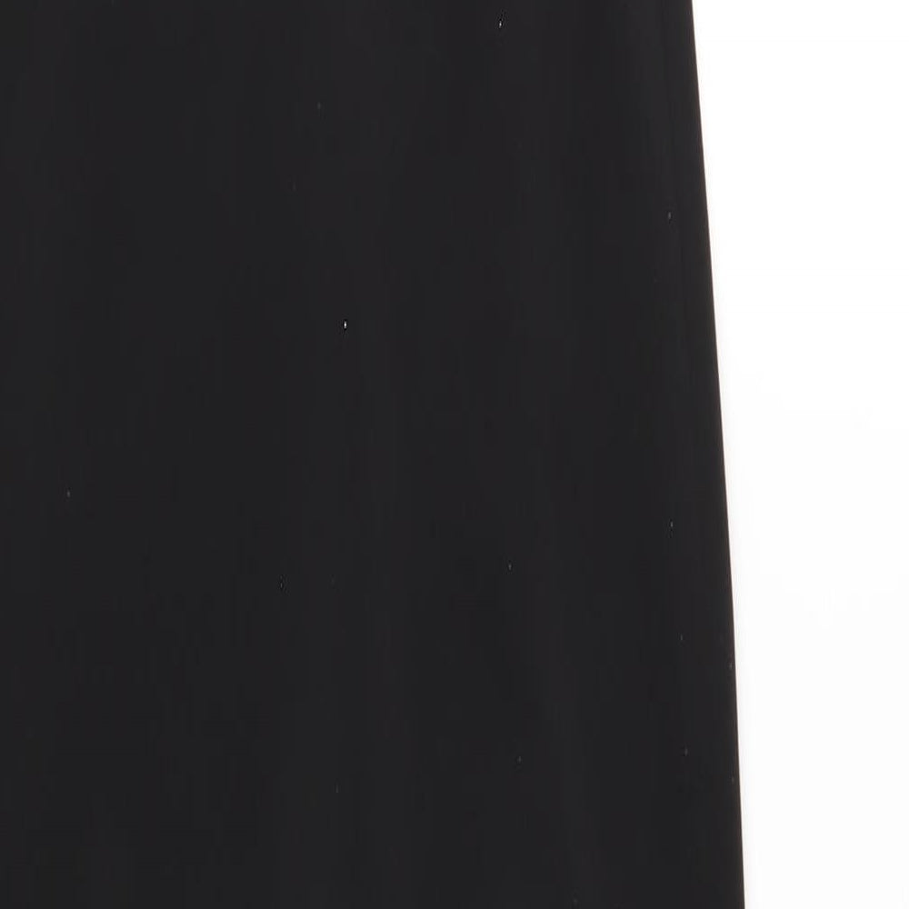 ASOS Womens Black Polyester Bodycon Size 12 Square Neck Pullover