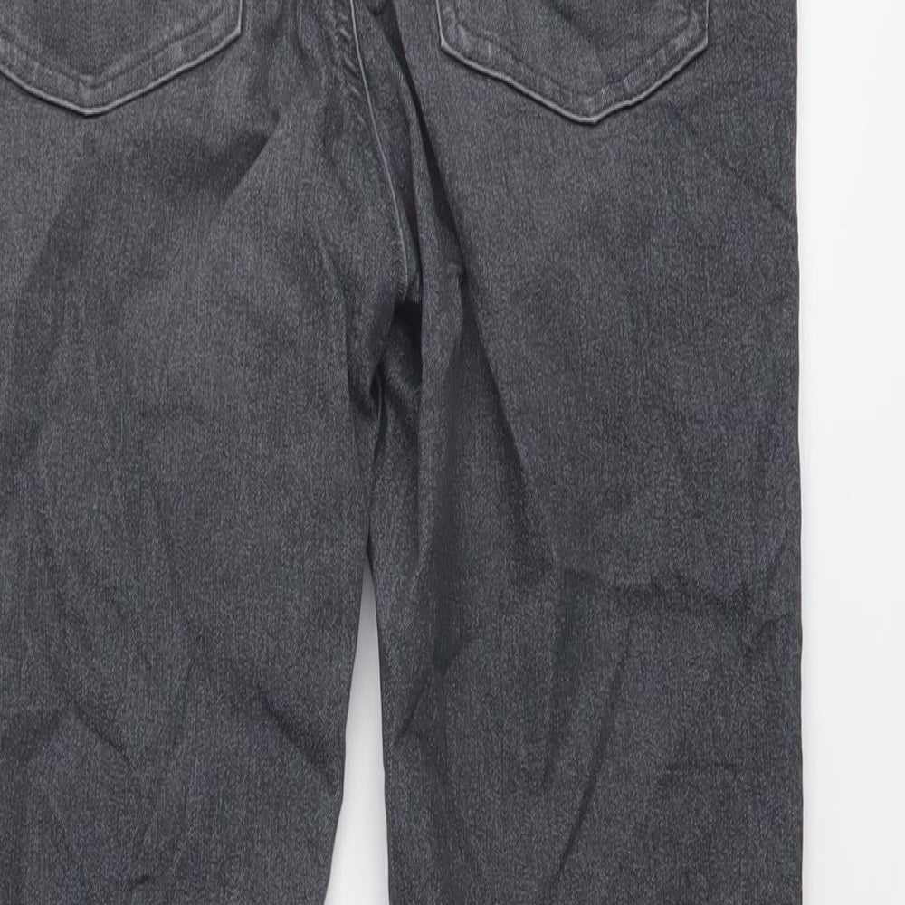 Marks & Spencer Womens Grey Cotton Jegging Jeans Size 10 L25 in Regular