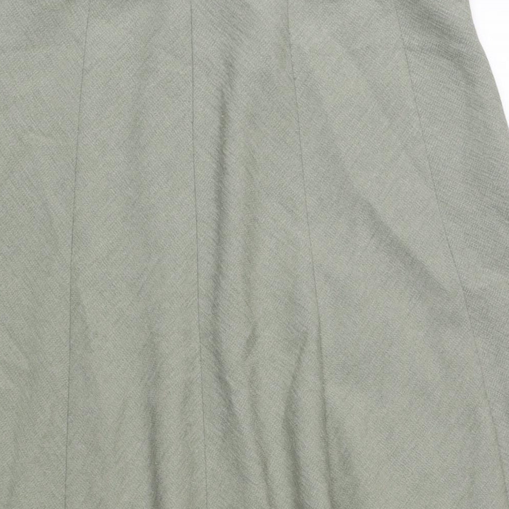 EWM Womens Grey Polyester A-Line Skirt Size 28 in