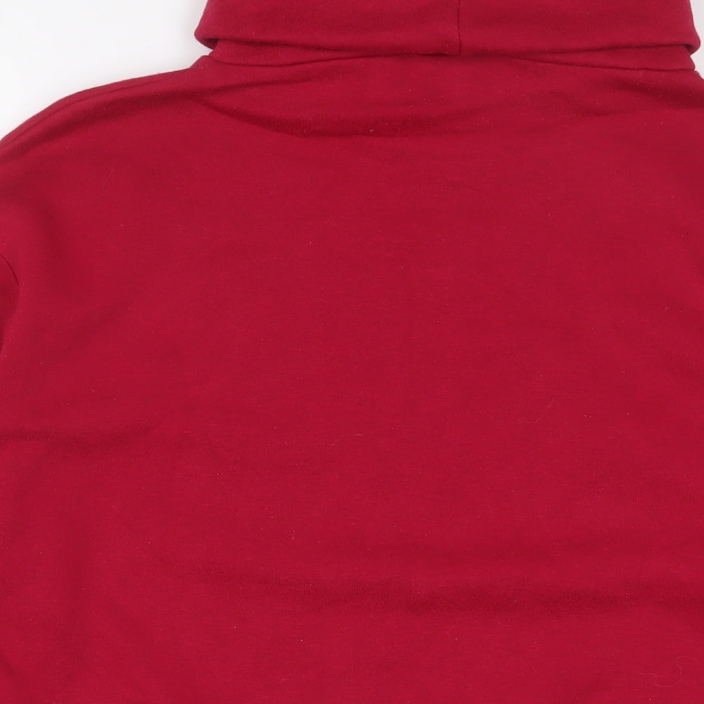 Zara Womens Pink Cotton Pullover Sweatshirt Size M Pullover