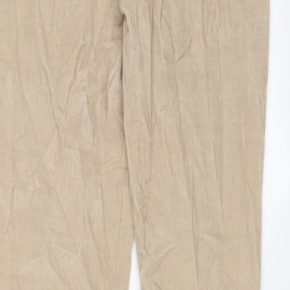 U.S. Polo Assn. Womens Beige Cotton Trousers Size 28 in L28 in Regular Zip