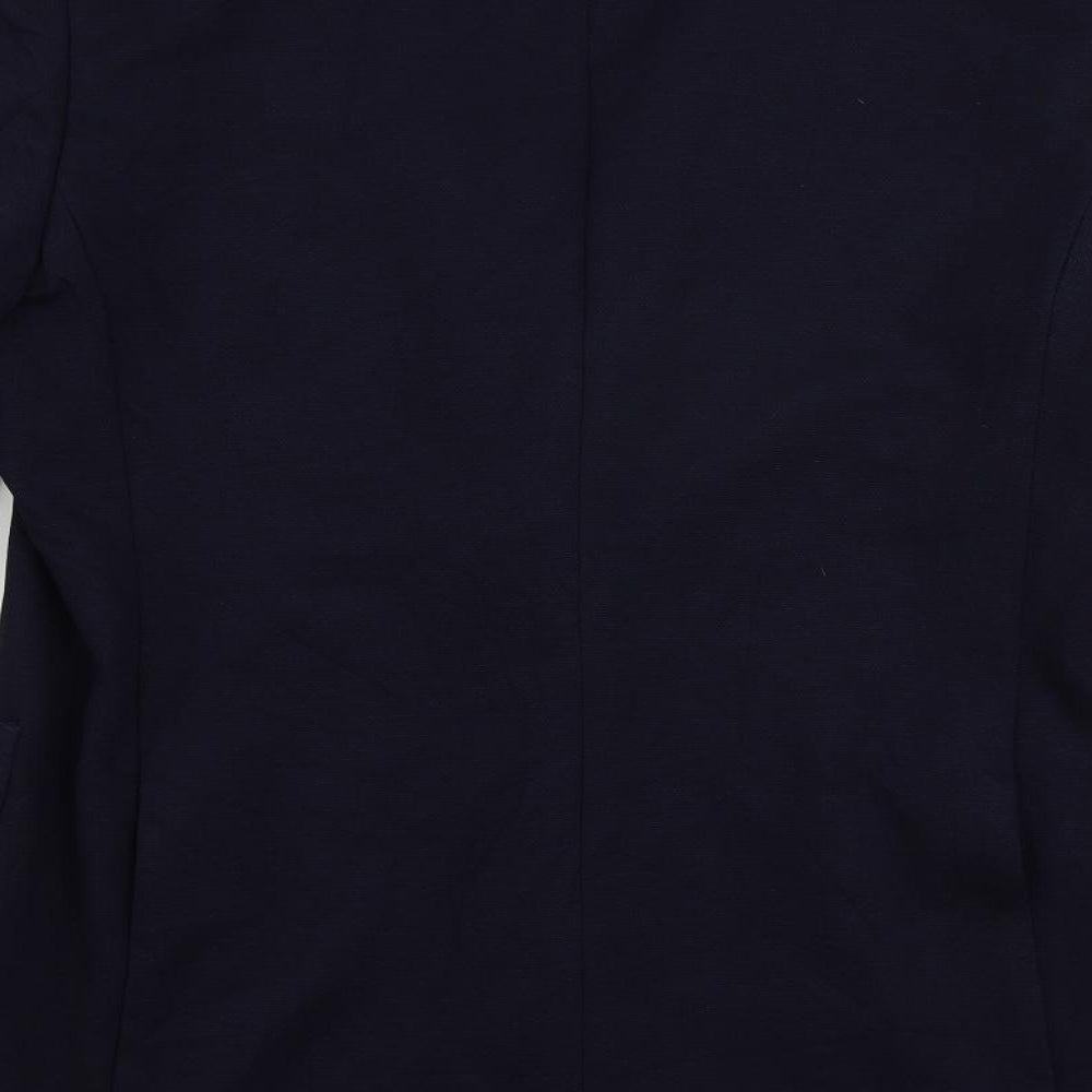 Marks & Spencer Mens Blue Polyamide Jacket Suit Jacket Size 42 Regular