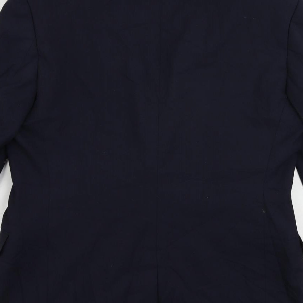 New Look Mens Blue Polyester Jacket Suit Jacket Size 40 Regular