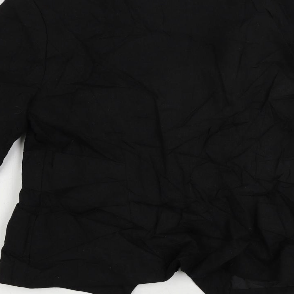 ASOS Womens Black Jacket Blazer Size 12 Button