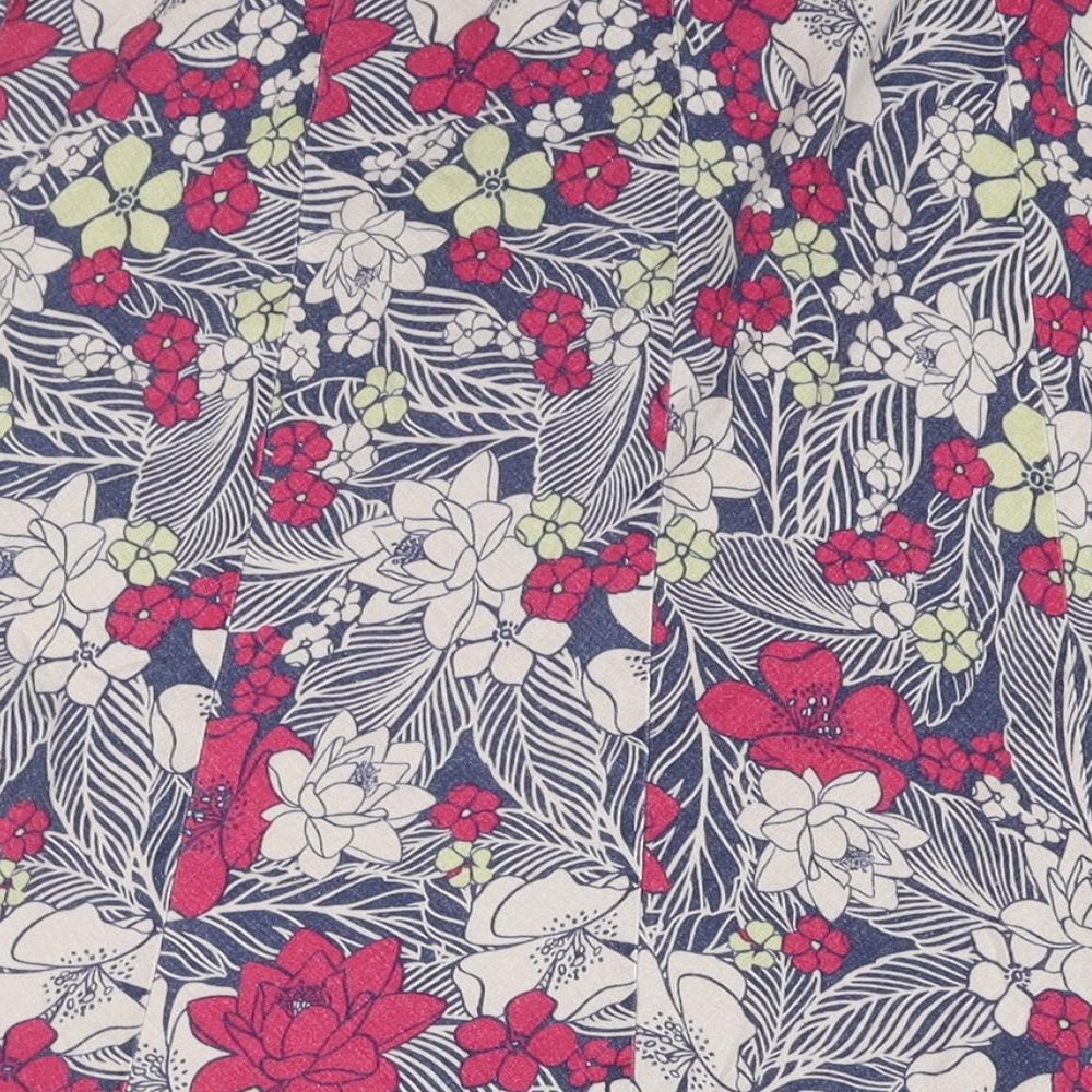 EWM Womens Multicoloured Floral Viscose Trumpet Skirt Size 10