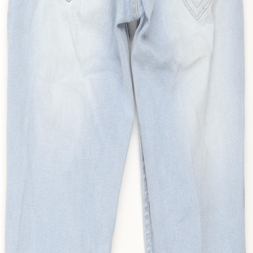 Nuon Mens Blue Cotton Skinny Jeans Size 30 in L27 in Regular Zip