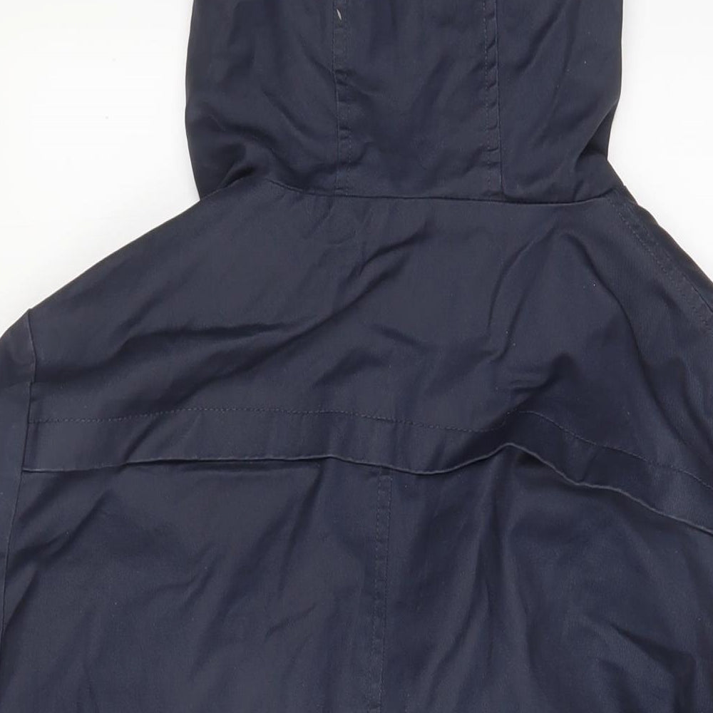 Debenhams Womens Blue Jacket Coat Size 16 Button - Pockets