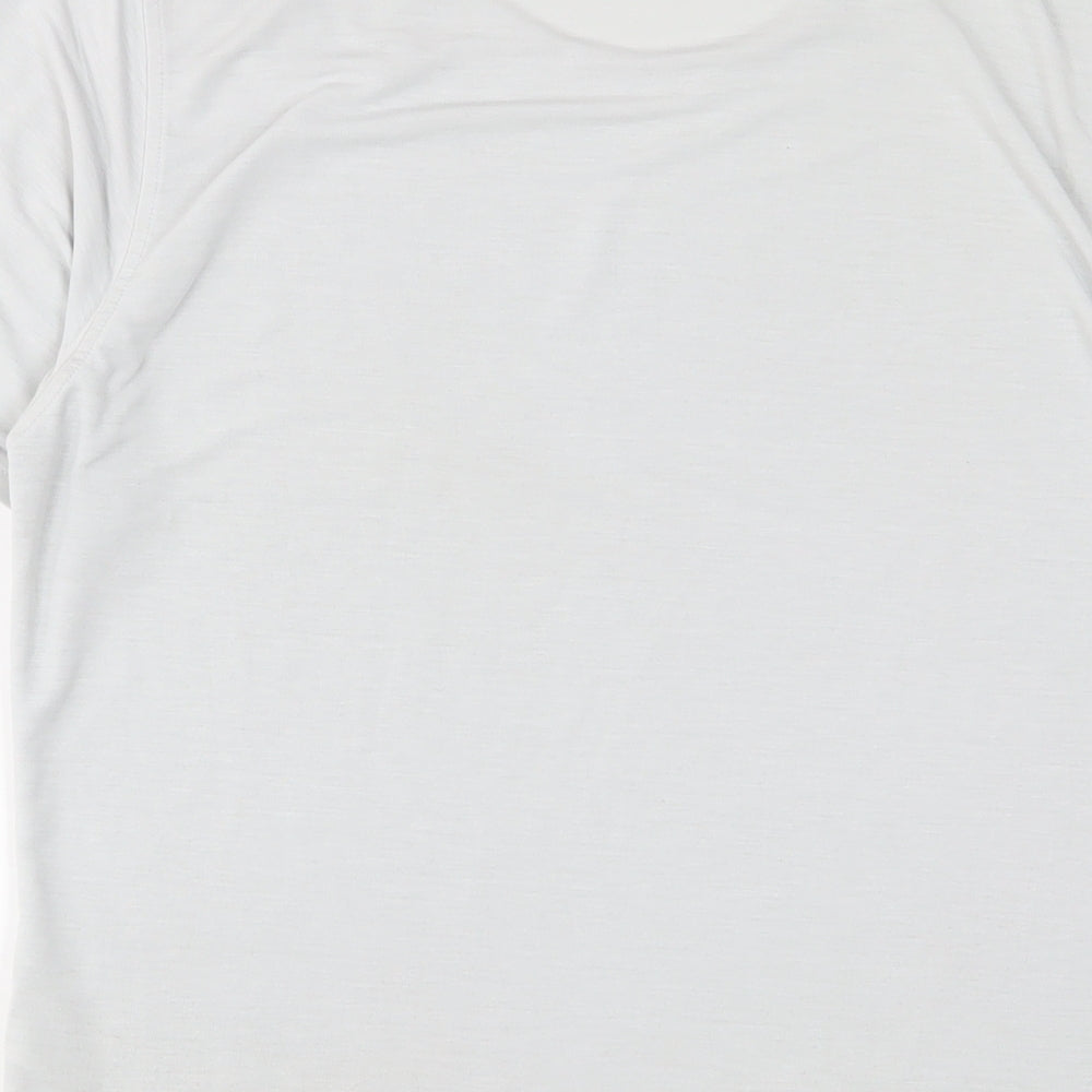 Rohan Womens Grey Polyester Basic T-Shirt Size S Crew Neck