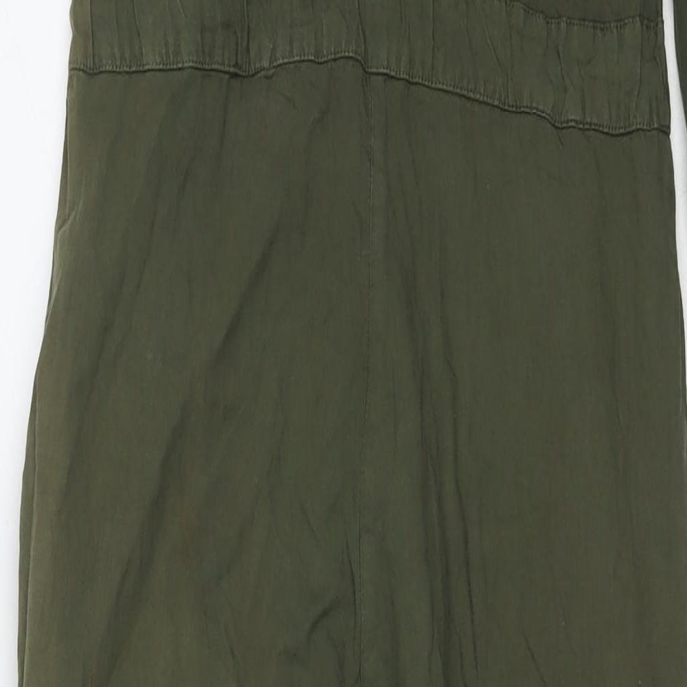 Pion Womens Green Polyester Blend Jumpsuit One-Piece Size S L29 in Button - You Look Good