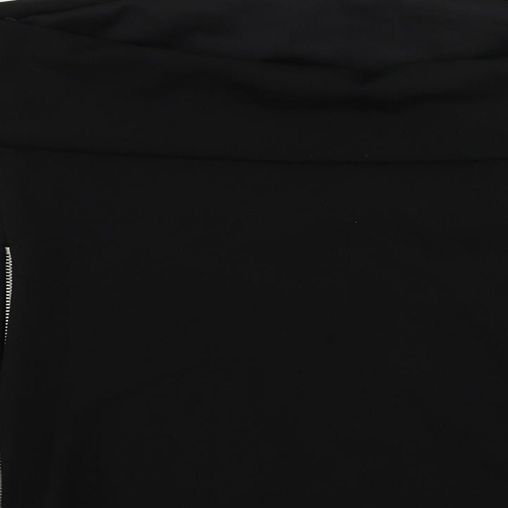 Zara Womens Black Polyester Basic Blouse Size 2XL Off the Shoulder - Strapless