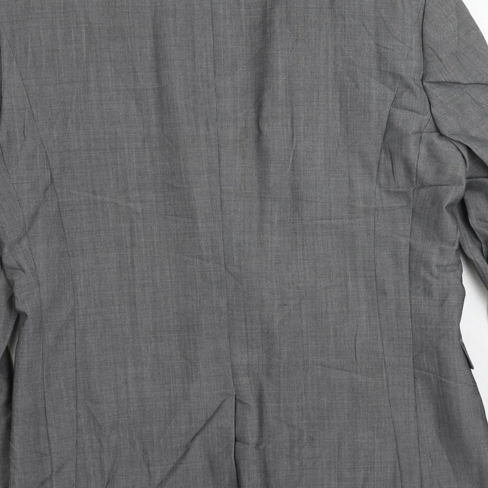 NEXT Mens Grey Wool Jacket Suit Jacket Size 38 Regular