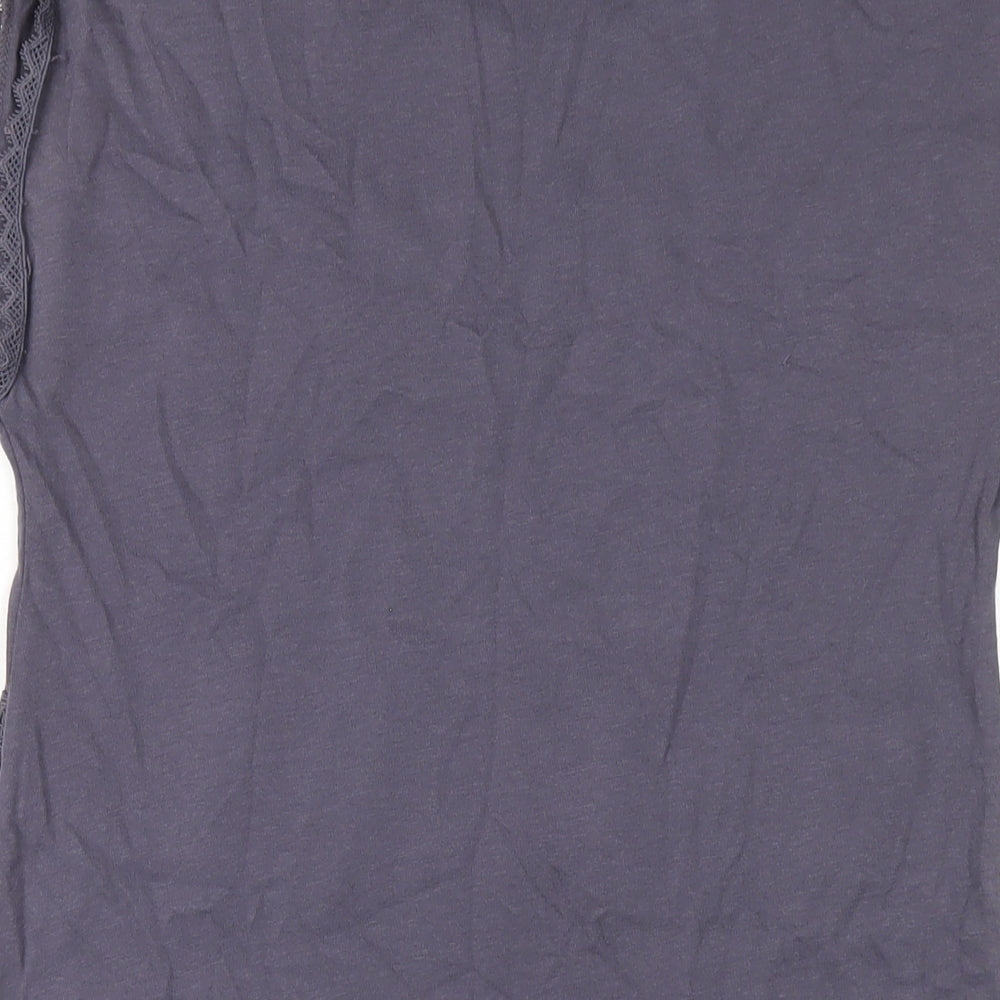 River Island Womens Blue Cotton A-Line Size 10 Round Neck Pullover