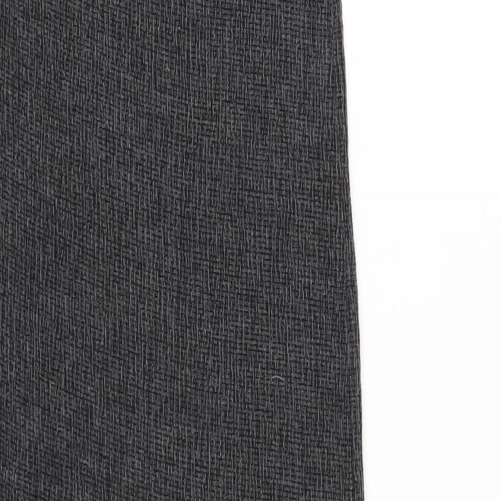 Topshop Womens Grey Polyester Bodycon Size 10 Sweetheart Pullover
