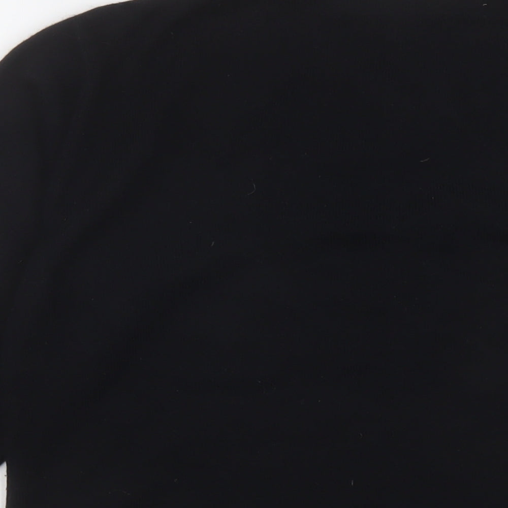 Mackays Black Round Neck Acrylic Cardigan Jumper Size S