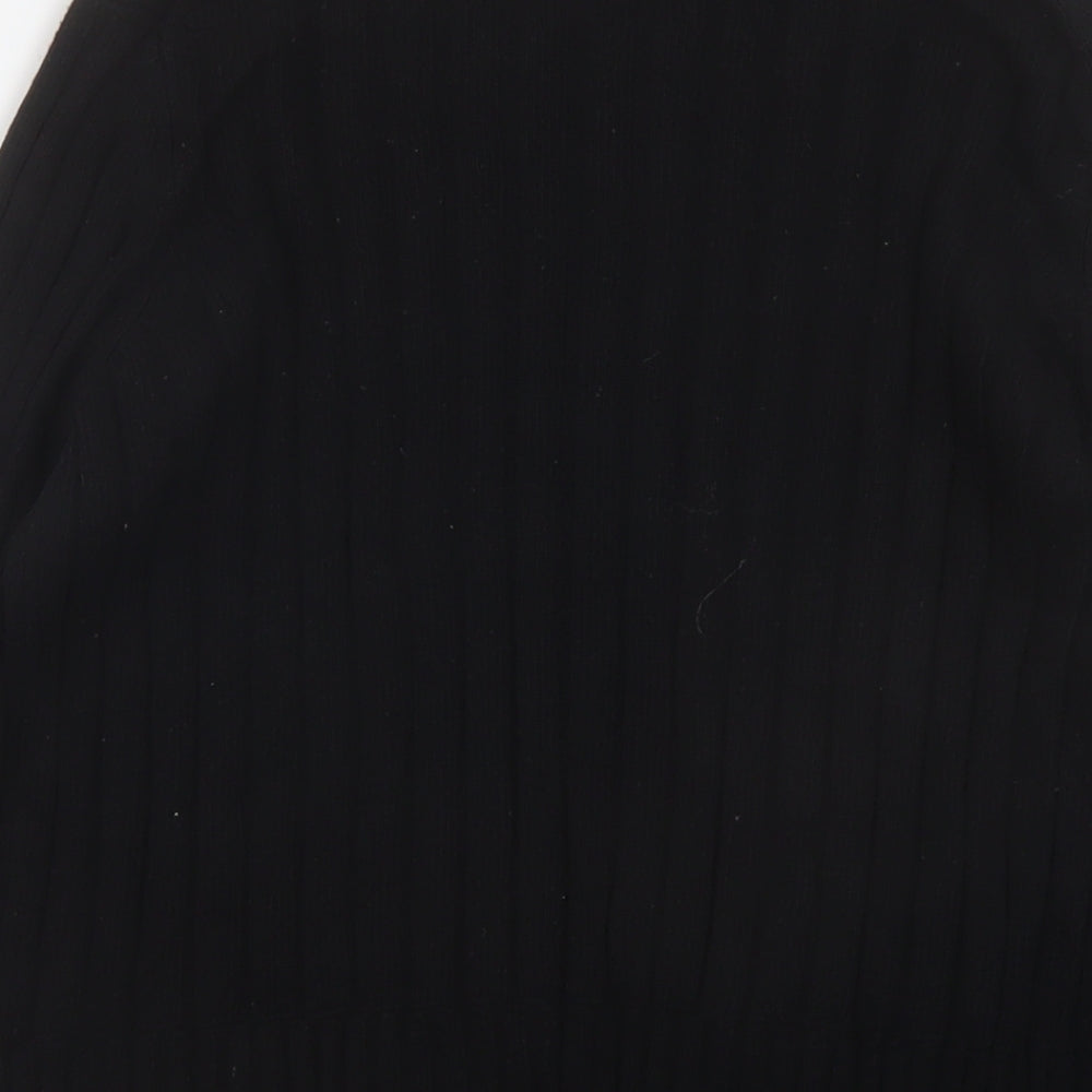 Esprit Womens Black Round Neck Polyamide Pullover Jumper Size M