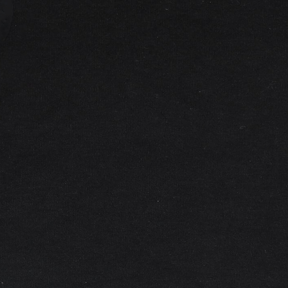 Quiz Womens Black Round Neck Polyester Pullover Jumper Size 18 - Semi Sheer Sleeves