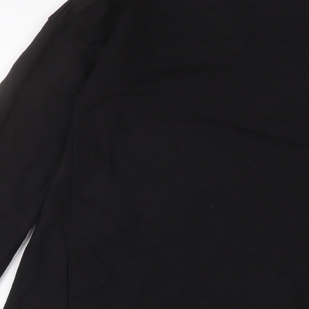 Missguided Womens Black Polyester Pullover Sweatshirt Size 8 Pullover