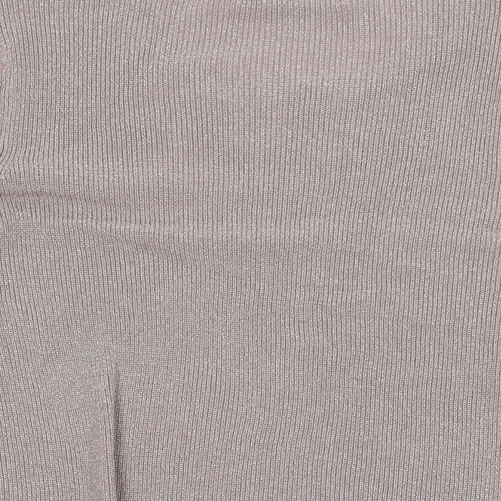 NEXT Womens Pink Scoop Neck Cotton Pullover Jumper Size 12