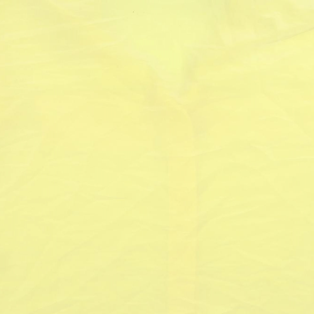 Planet Womens Yellow Polyester Basic Button-Up Size 8 Collared