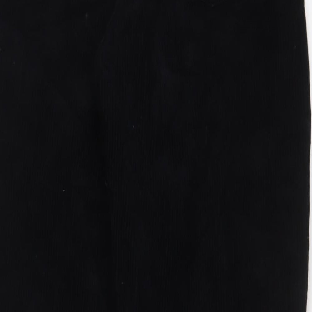 BDG Womens Black Cotton Trousers Size 30 in L30 in Regular Zip