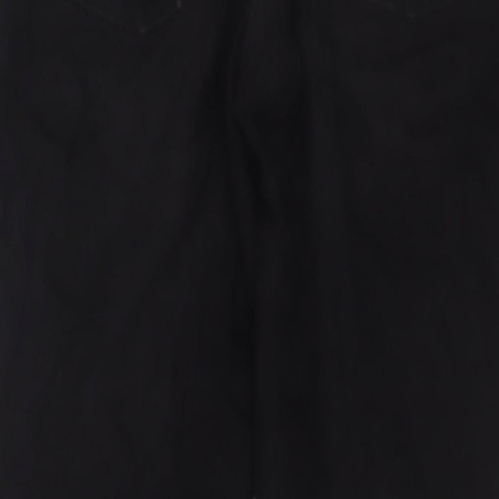 Collusion Womens Black Cotton Straight Jeans Size 28 in L30 in Regular Zip