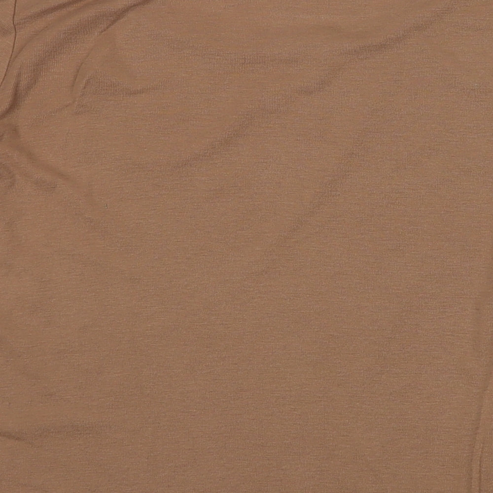 Marks & Spencer Womens Brown Round Neck Polyester Pullover Jumper Size 10