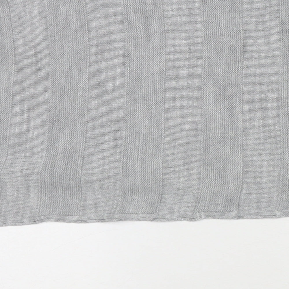 Cameo Rose Womens Grey Round Neck Acrylic Pullover Jumper Size 4