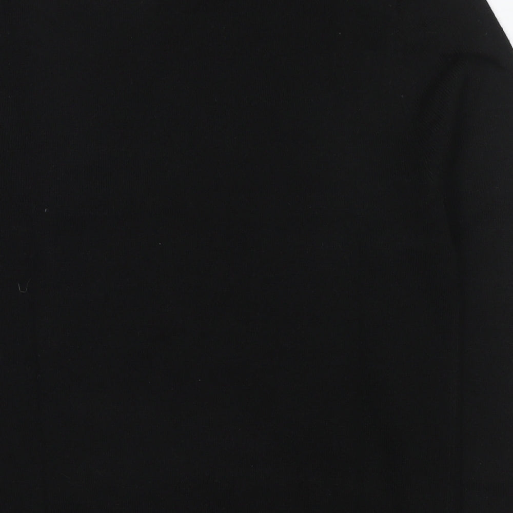 ASOS Womens Black Round Neck Acrylic Pullover Jumper Size 2XS