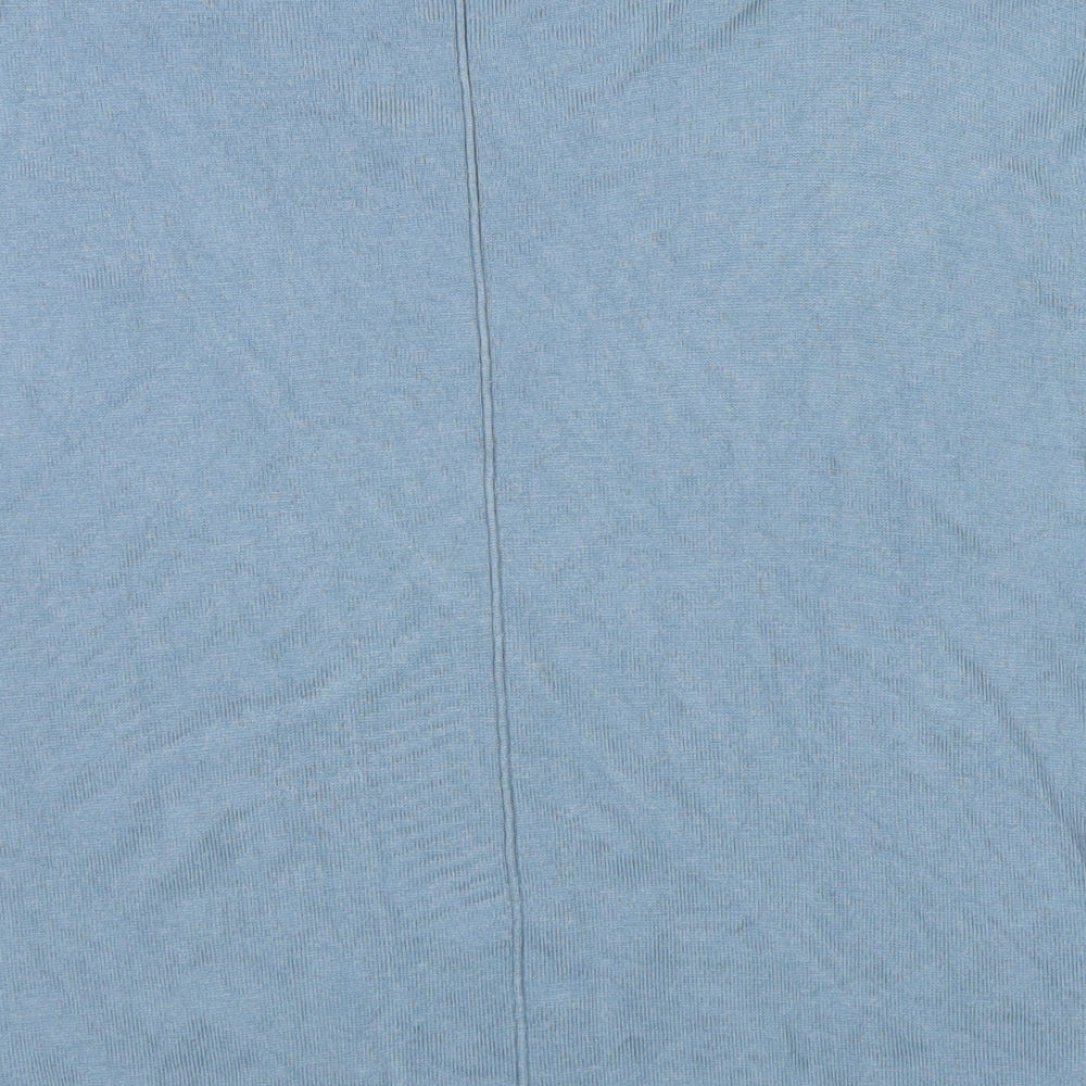 NEXT Womens Blue Round Neck Viscose Pullover Jumper Size XS