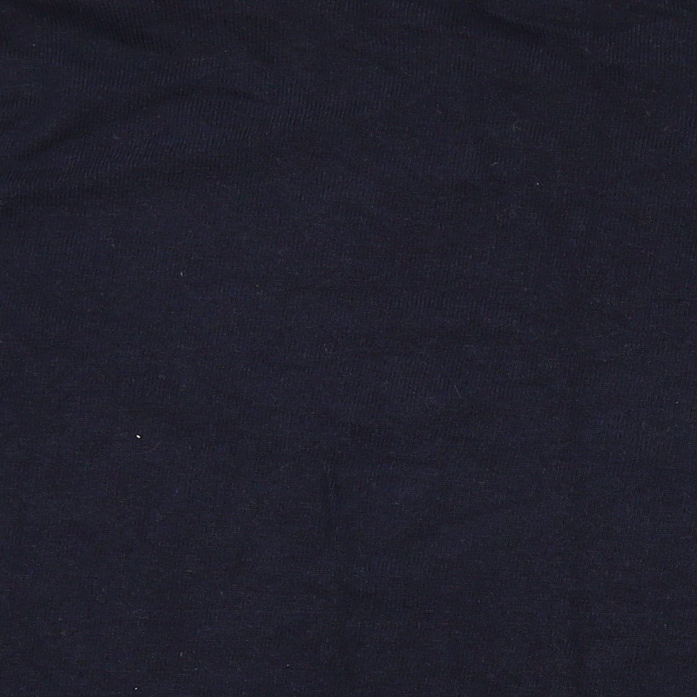 Great Plains Womens Blue Round Neck Cotton Pullover Jumper Size M