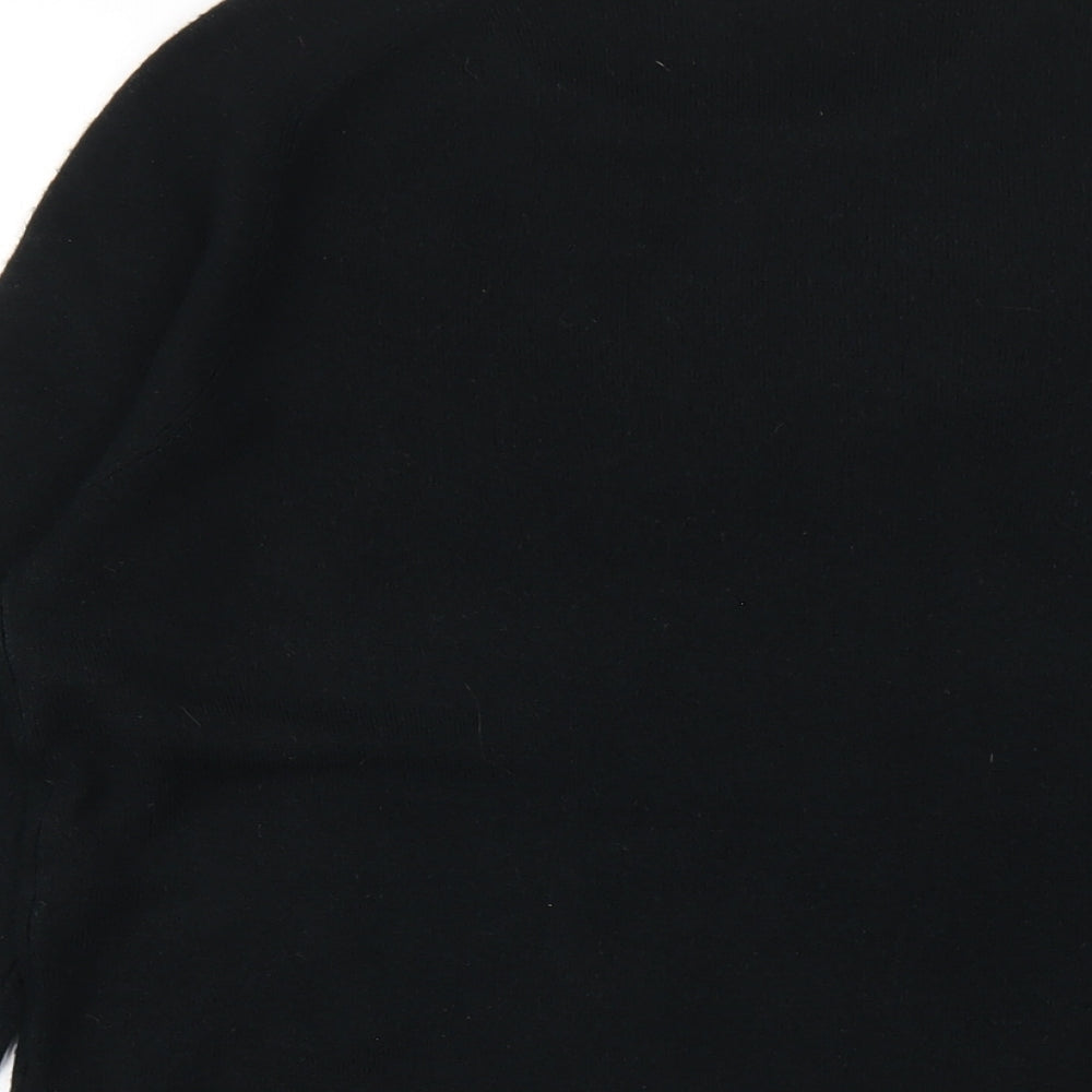 Vida Vi Womens Black Round Neck Acrylic Pullover Jumper Size M