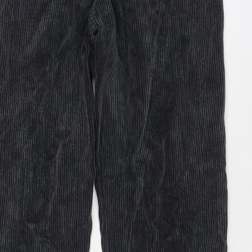 BDG Womens Grey Cotton Trousers Size 24 in L32 in Regular Button