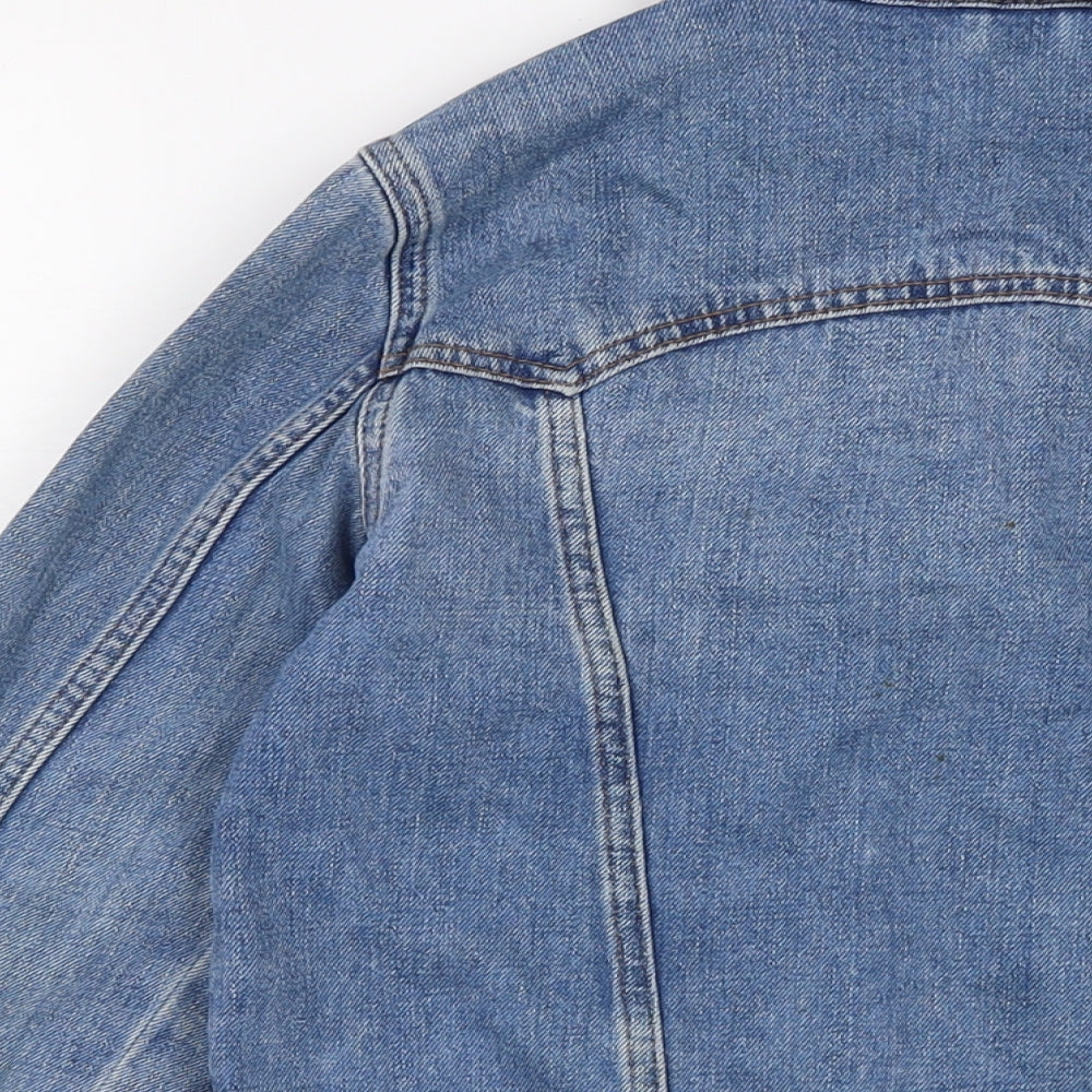 Topshop Womens Blue Jacket Size 8 Button
