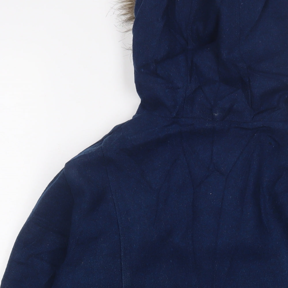 Marks & Spencer Womens Blue Jacket Coat Size 12 Zip