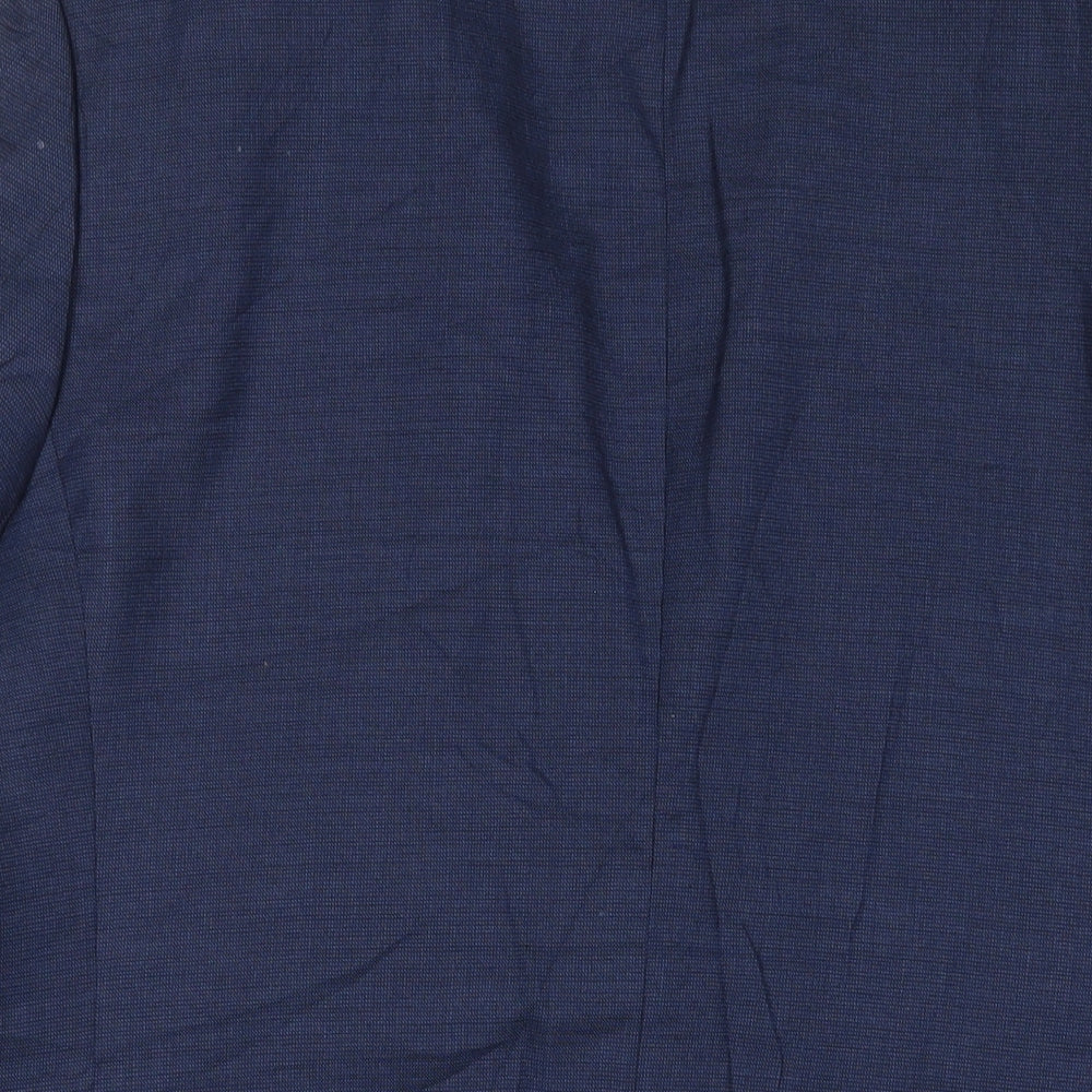 Marks & Spencer Mens Blue Wool Jacket Suit Jacket Size 42 Regular