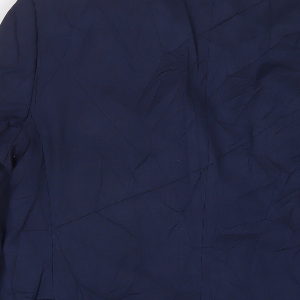 Marks & Spencer Mens Blue Polyester Jacket Suit Jacket Size 42 Regular