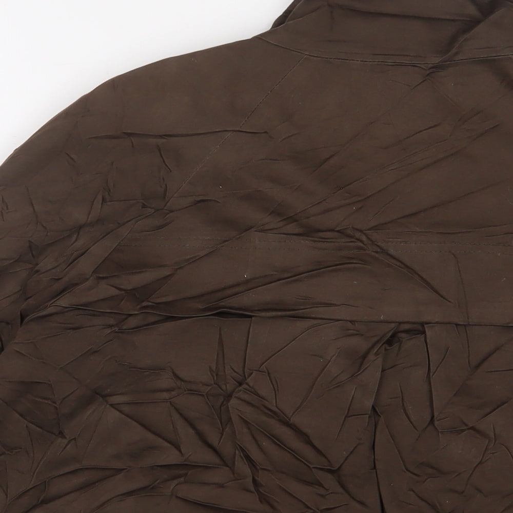 Dorothy Perkins Womens Brown Jacket Size 14 Button