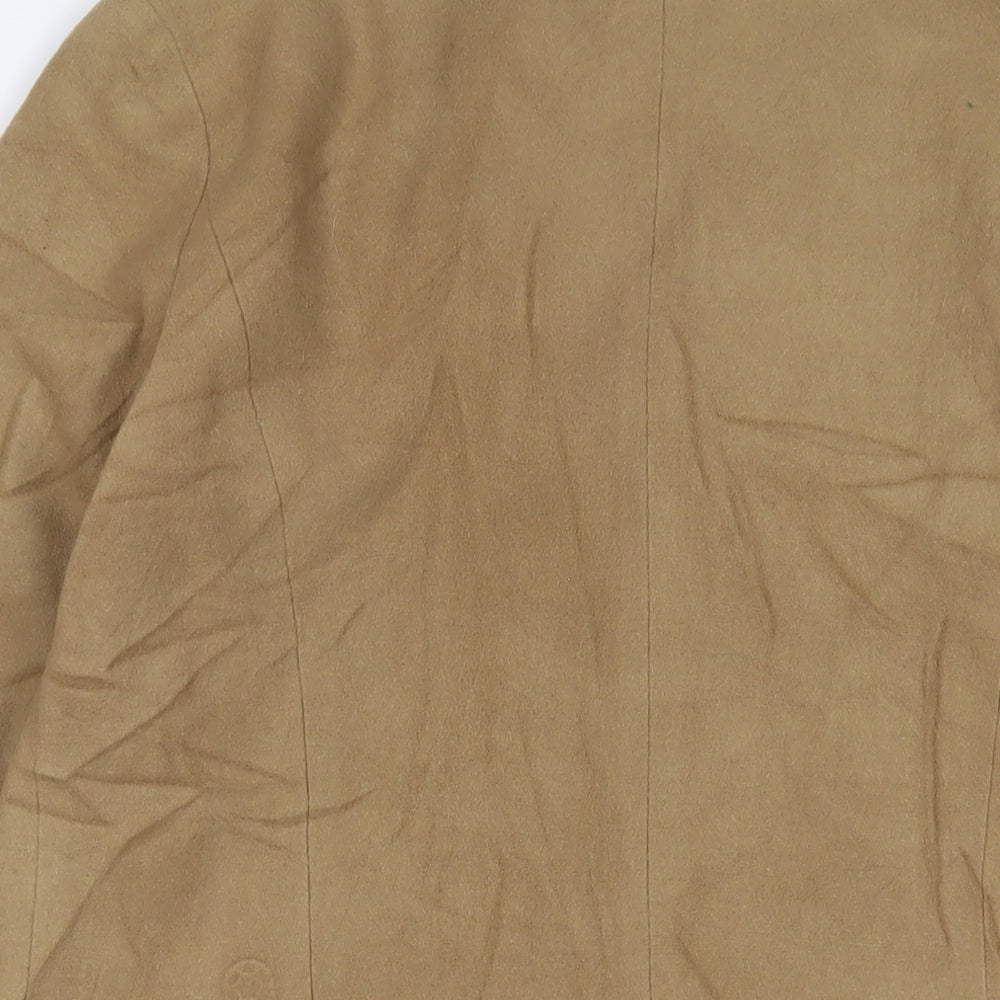 Lady Line Womens Beige Overcoat Coat Size 12 Button - Pockets