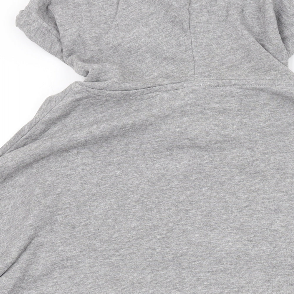 ASOS Womens Grey Cotton Pullover Hoodie Size 6 Pullover
